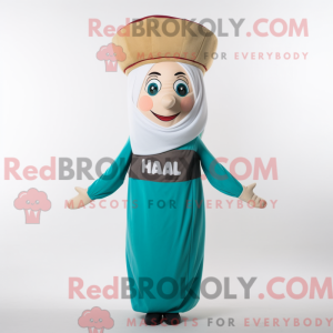 Falafel-mascottekostuumkara...