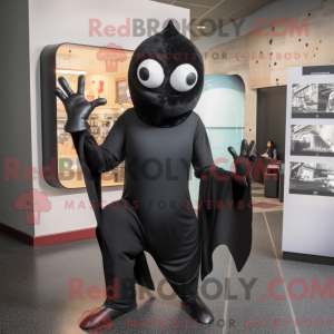 Black Ray mascottekostuum...