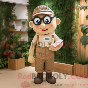 Tan Pendant maskot kostume...