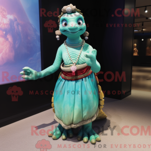 Skildpadde-maskot-kostumeka...
