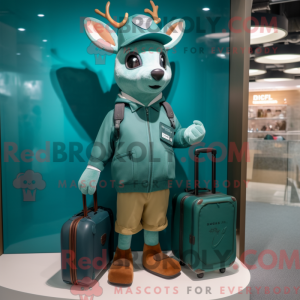 Teal Deer mascottekostuum...