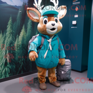 Teal Deer maskot kostume...