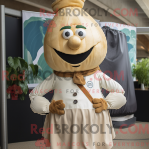Tan Onion mascottekostuum...