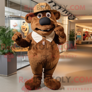 Brown Steak mascottekostuum...
