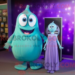 Cyan Eggplant mascot...