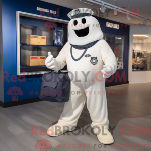 Navy Ghost-maskotdraktfigur...