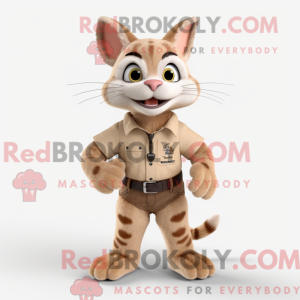 Beżowa maskotka Bobcat z...