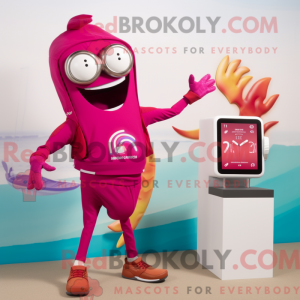 Costume mascotte Magenta...