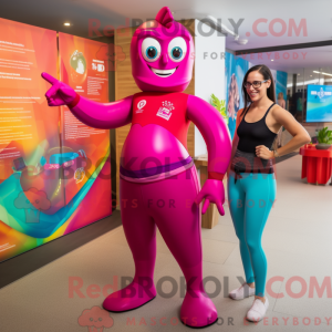 Costume mascotte Magenta...