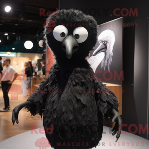 Sort struds maskot kostume...