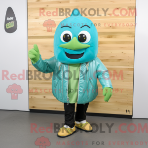 Cyan Pesto Pasta mascot...