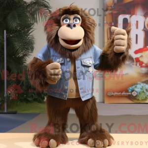 Costume mascotte de babouin...