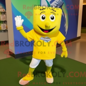 Yellow Ray-maskotdraktfigur...