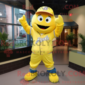Geel Ray-mascottekostuum...