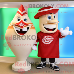Creme flaske ketchup maskot...
