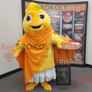 Postava maskota Gold Fish...