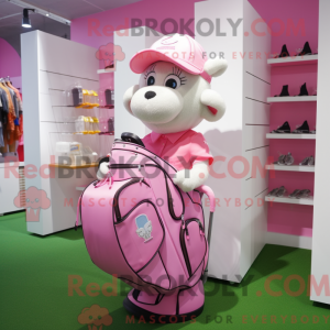 Pink Golf Bag maskot...