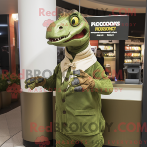 Olive Deinonychus mascot...