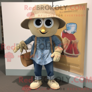 Maskottchen-Kostüm Gold...