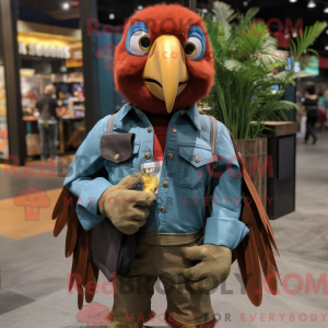 Costume de mascotte d ara...