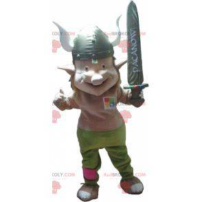 Mascota duende troll con casco vikingo - Redbrokoly.com