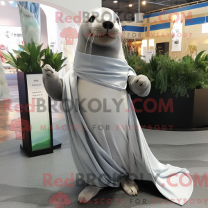 Silver Sea Lion mascot...