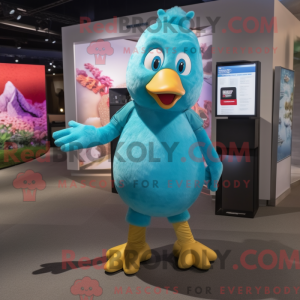 Turquoise Hens mascot...