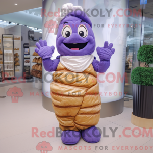 Lavendel croissant maskot...