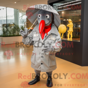 Grå hummer maskot kostume...