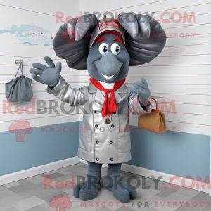 Grå hummer maskot kostume...