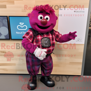 Magenta Heart maskot...