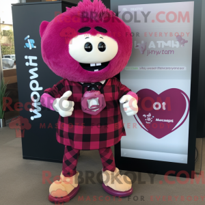 Magenta Heart maskot...