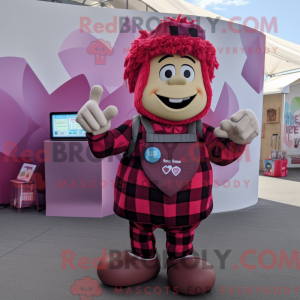 Magenta Heart mascot...