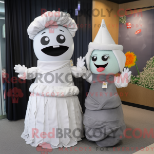 Grå Sushi-maskotdraktfigur...