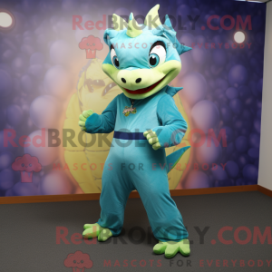 Dragemaskotdraktfigur kledd...