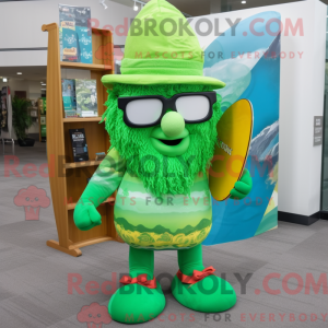 Limegrønn Leprechaun Hat...