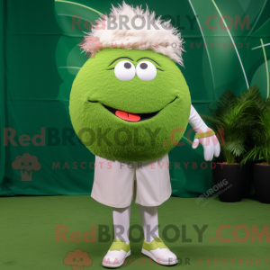 Oliven golfbold maskot...