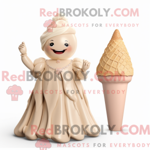 Tan Ice Cream Cone...