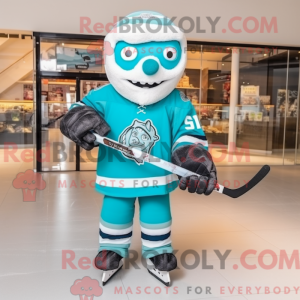 Turquoise Ice Hockey Stick...