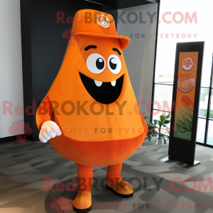 Orange Pizza-maskot...