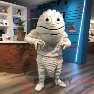 Hvit Trilobite maskot drakt...