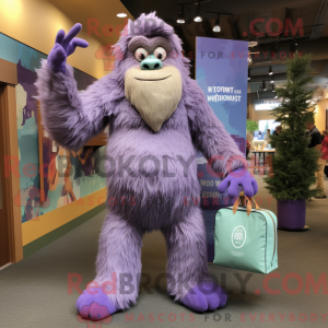 Lavendel Sasquatch maskot...