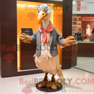 Peach Dodo Bird maskot...