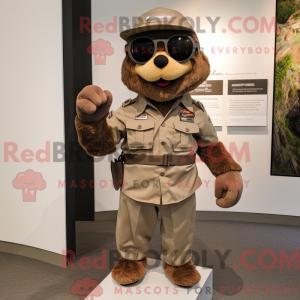 Brown Para Commando mascot...