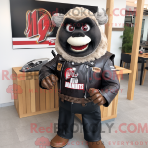 Bbq Ribs maskotdraktfigur...