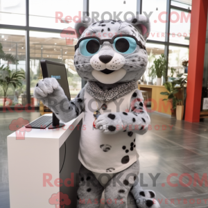Disfraz de mascota leopardo...