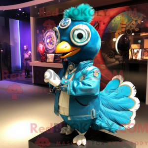 Costume mascotte de paon...