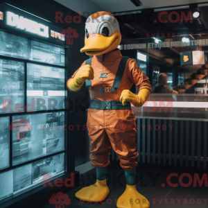Rust Duck mascottekostuum...