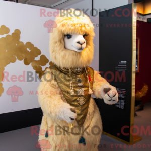 Costume mascotte d alpaga...