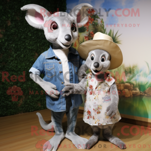 Silver Kangaroo mascot...